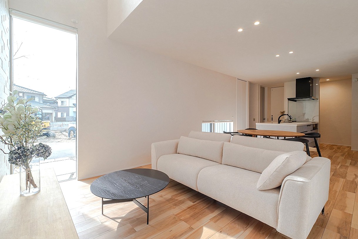 柔らかく明るい雰囲気のLDK