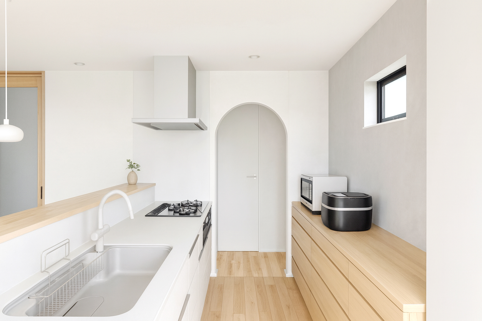 日々の家事がスムーズな回遊動線を採用