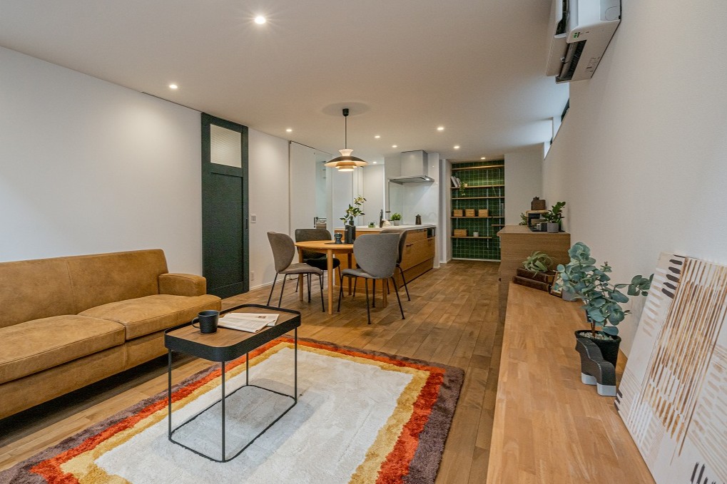 ナチュラルかつヴィンテージ感のあるおしゃれなLDK