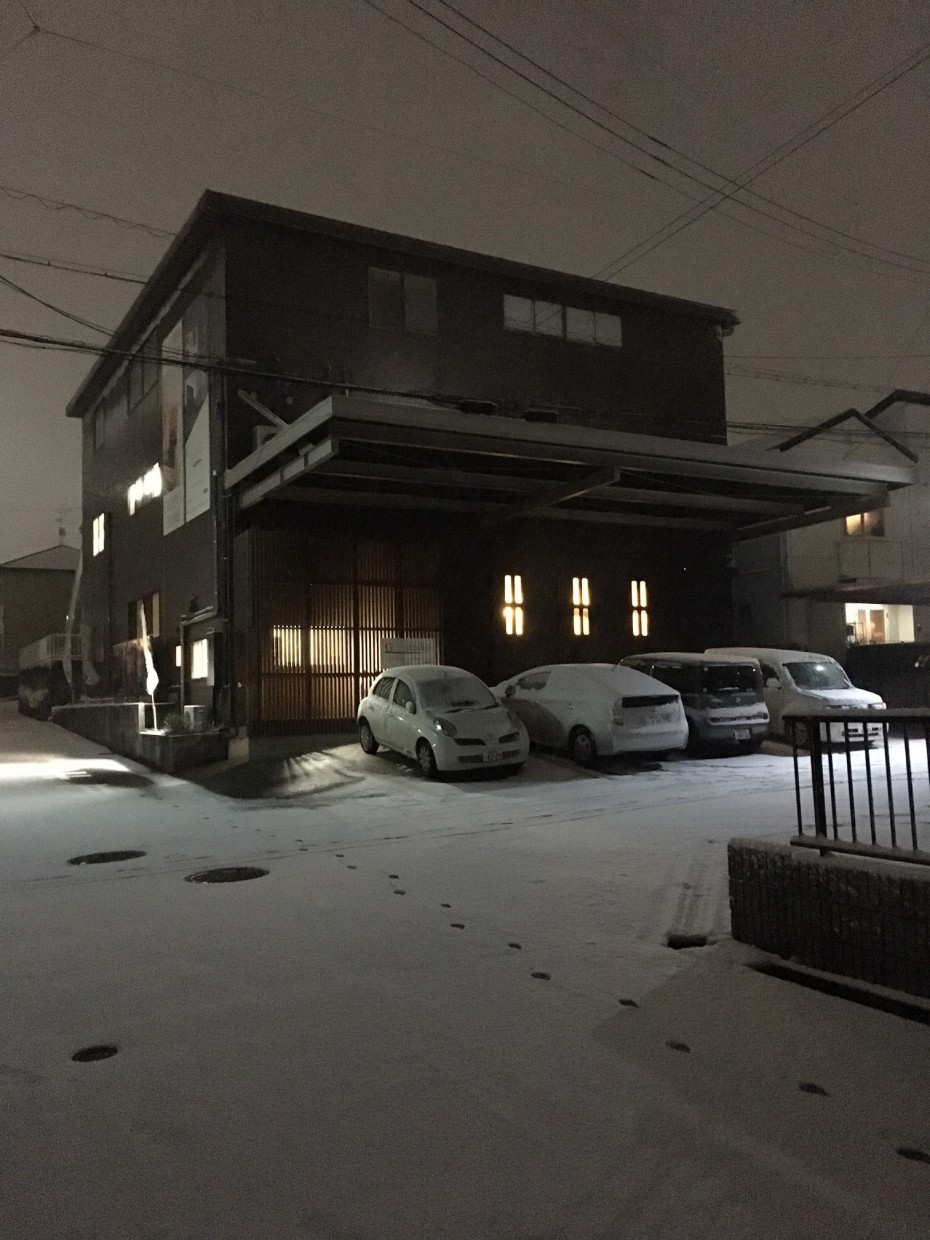 岡崎市にも雪